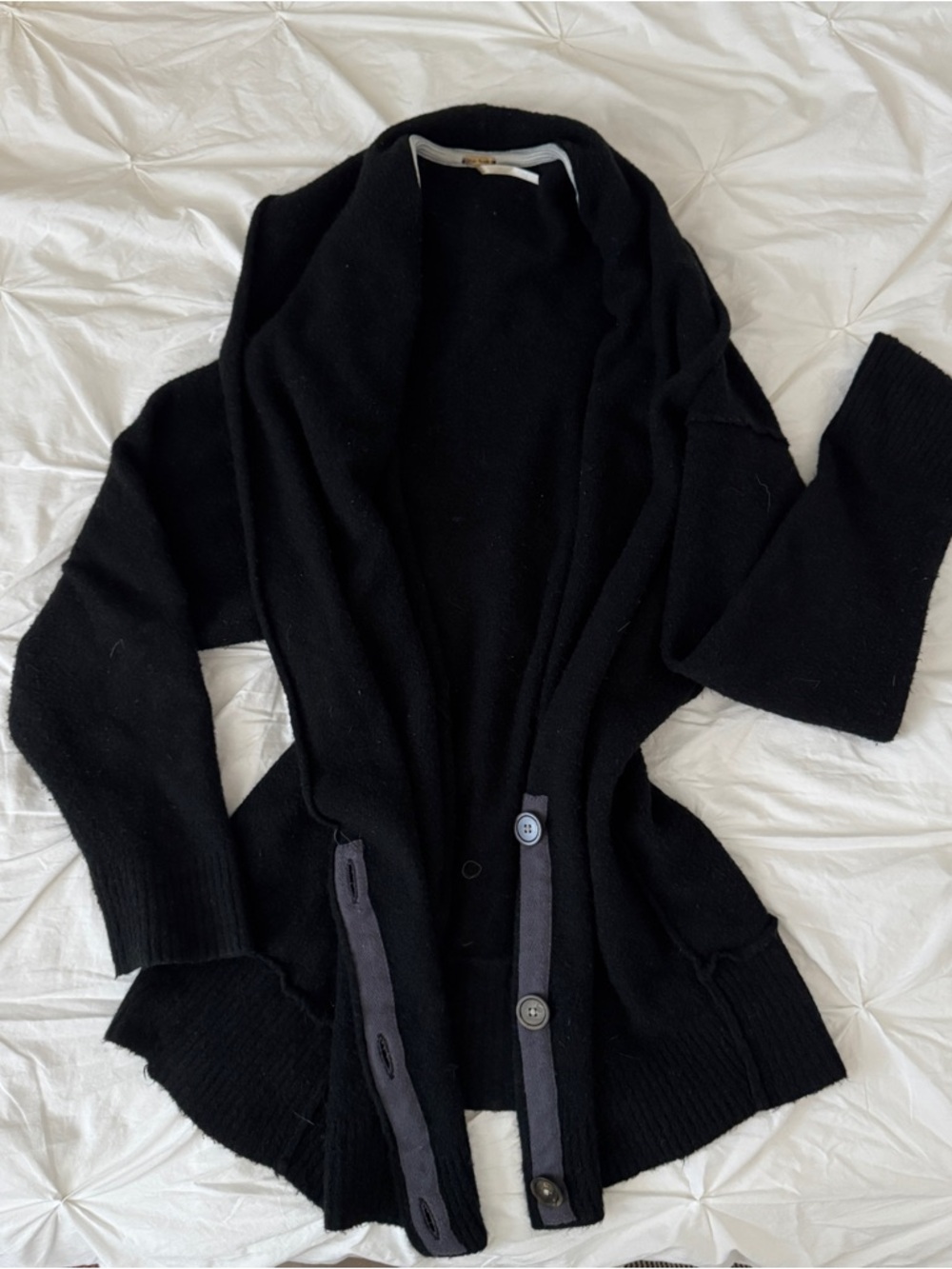 Free People Black Knit Cardigan